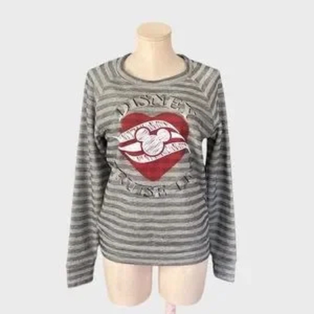 Disney Cruise Line Striped Graphic‎ Pullover Sweatshirt